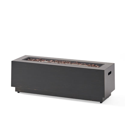 48" Contemporary Rectangular Propane Fire Pit – 50,000 BTU