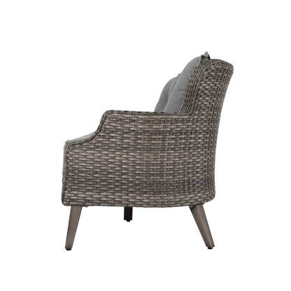 Tenaya 4-Piece Firepit Set with Swivel Rocking Chairs