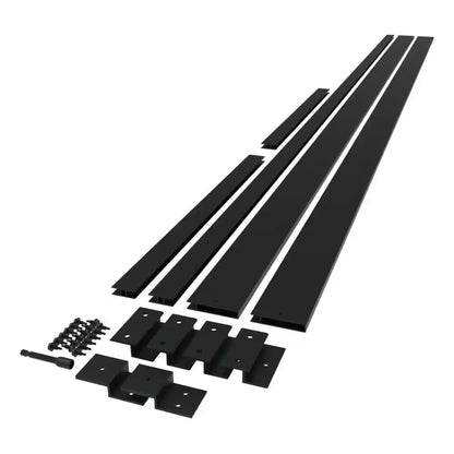 Matte Black Pergola Side Wall