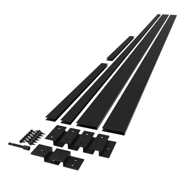 Matte Black Pergola Side Wall