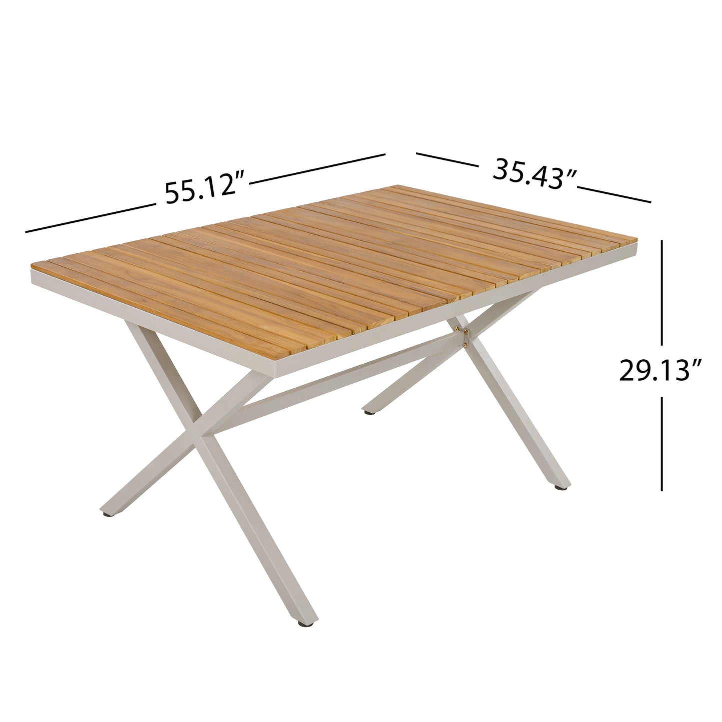 Luxury 7-Piece Teak Outdoor Dining Set