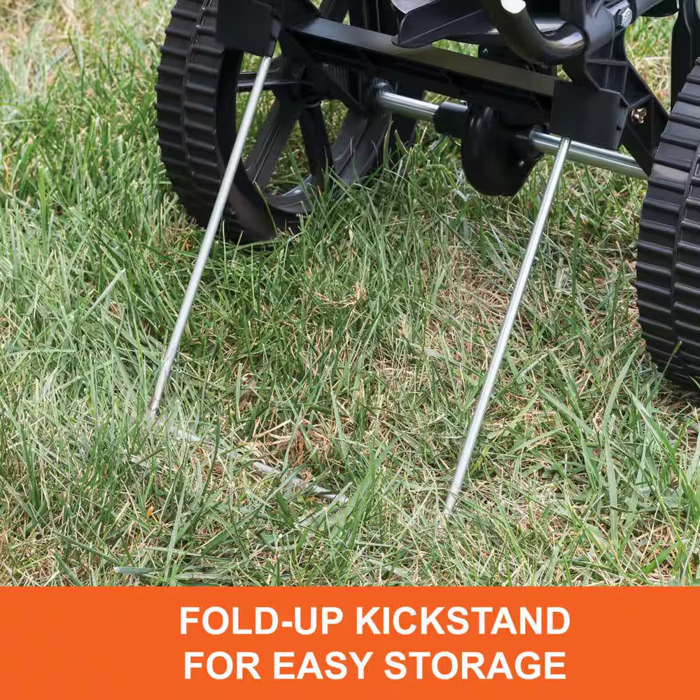 50 Lbs. Capacity Side Deflector Push Broadcast Spreader for Seed, Fertilizer and Ice Melt
