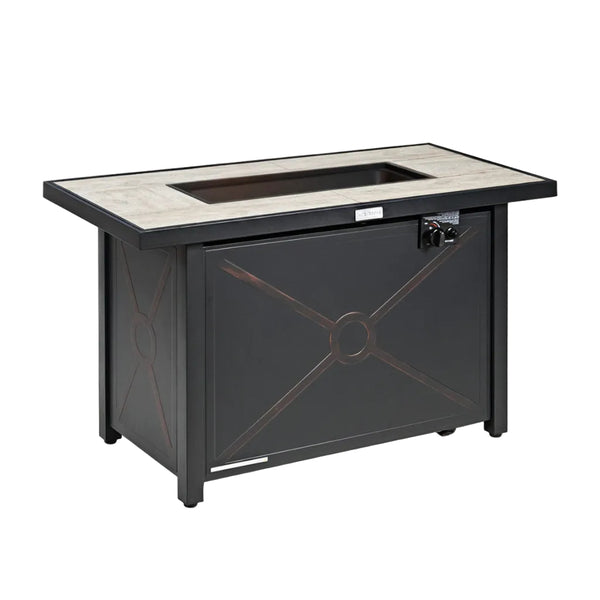 42 Inch 60000 BTU Propane Fire Pit Table with Ceramic Tabletop