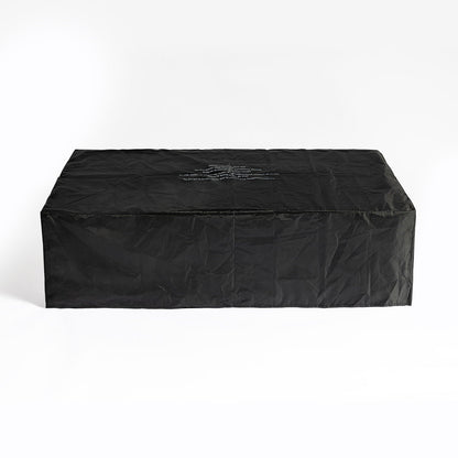 Volon 48" × 30" Rectangular Fiber‑Concrete Fire Pit Table – Light Gray - 50,000 BTU