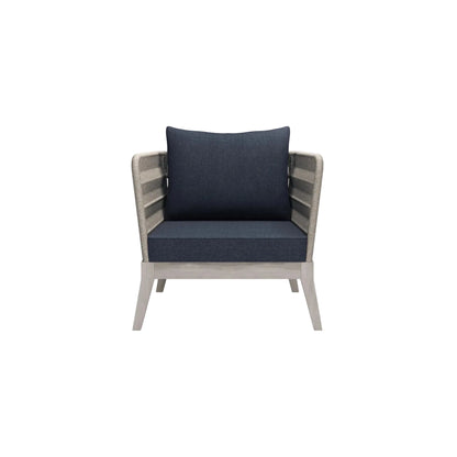 Santiago - Outdoor Conversation Chair - Slate Gray