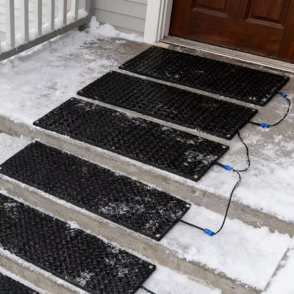 Heated Snow Melting Mat 40 In. X 60 In. Entrance Snow Melt Mat/10 In. Power Cord Snow Melting Heat Mat for Snow Removal