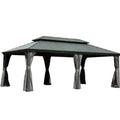 14' x 20' Hardtop Gazebo Outdoor Metal Gazebo Canopy