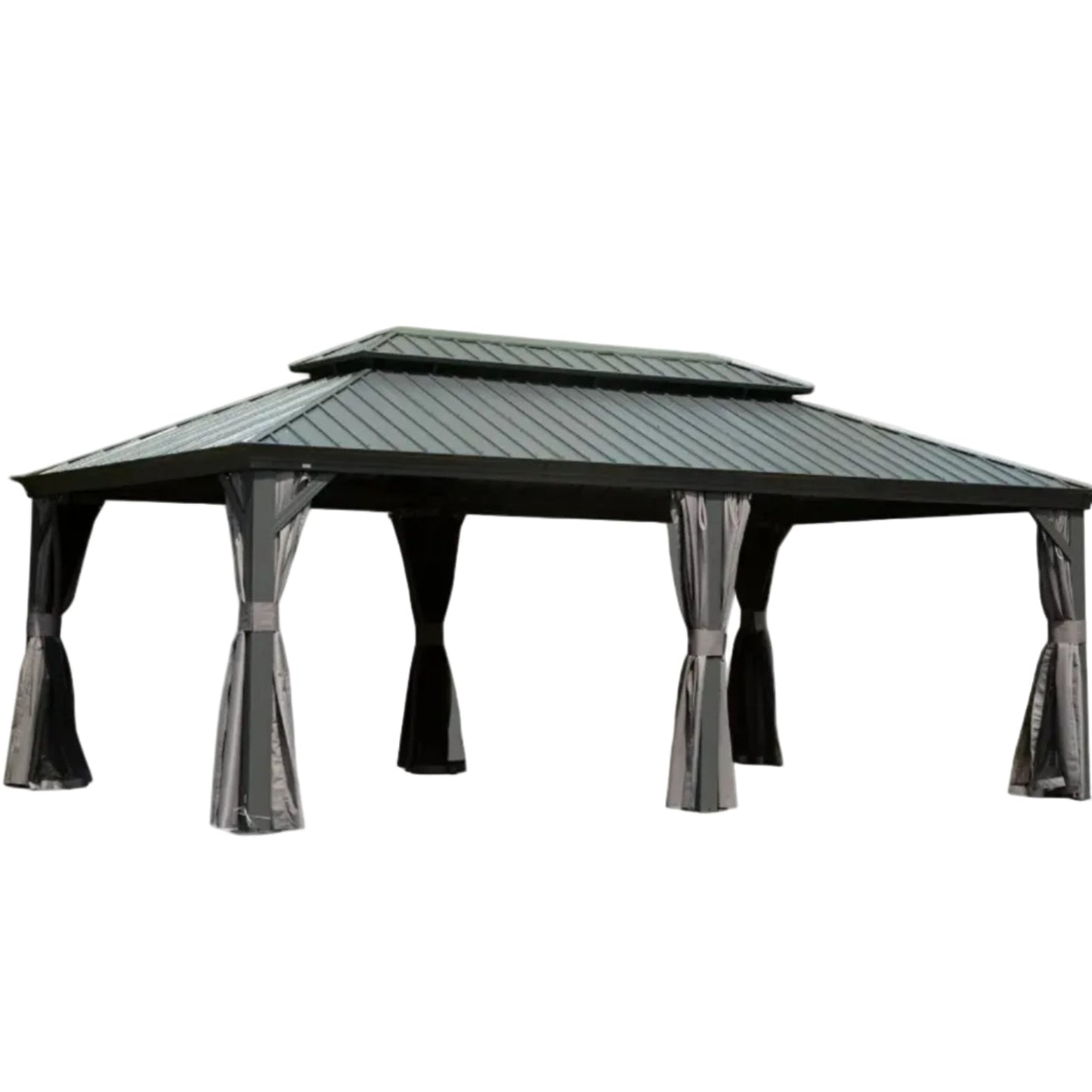 14' x 20' Hardtop Gazebo Outdoor Metal Gazebo Canopy