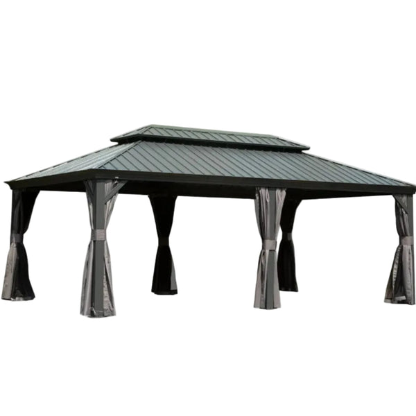 14' x 20' Hardtop Gazebo Outdoor Metal Gazebo Canopy