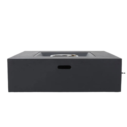 Modern Concrete Fire Pit with Tank Holder – 39" - Propane