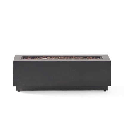 48" Contemporary Rectangular Propane Fire Pit – 50,000 BTU