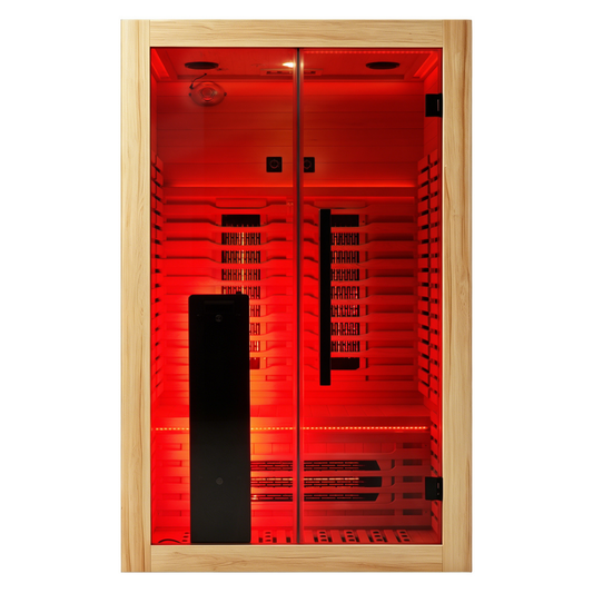 Blisspod Venetian RED – All‑In‑One Full Spectrum + Red Light Therapy Indoor Premium Sauna (2 Person)