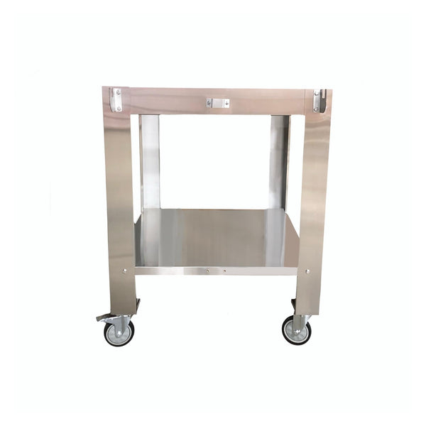 WPPO Karma 32 Oven Stand & Cart – Heavy‑Duty 201 Stainless Steel Mobile Base with Storage & Locking Casters