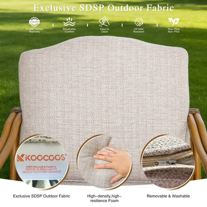 Arcadia Weather-Resistant Outdoor 84"L Dining Table and 6 Armchairs
