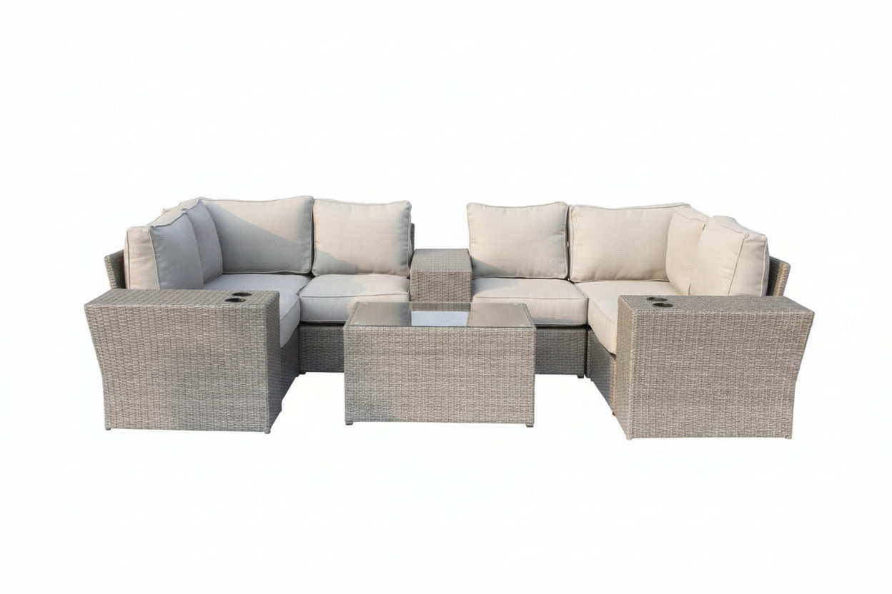 Fully Assembled 4-Seater Outdoor Modular Sectional Set