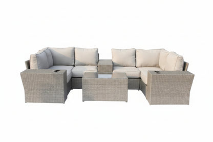 Fully Assembled 4-Seater Outdoor Modular Sectional Set