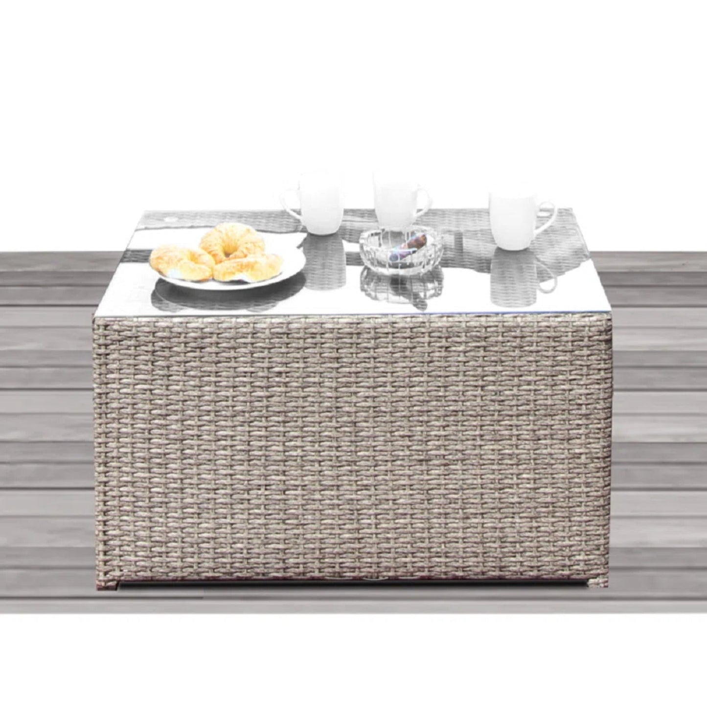 All-Weather Wicker Patio Sectional Set for 4