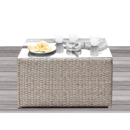 Fully Assembled Wicker Patio Seating Group for 4 with Cushions