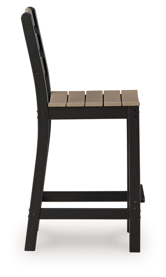 Shoreline Beach - Outdoor Counter Table And 2 Barstools