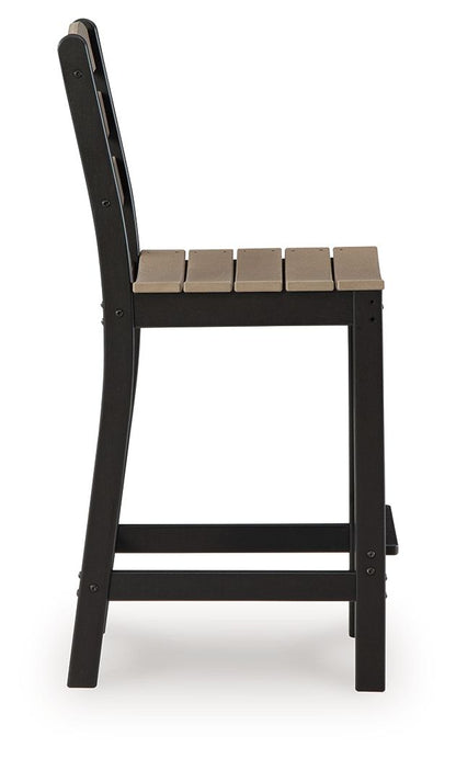 Shoreline Beach - Outdoor Counter Table And 2 Barstools