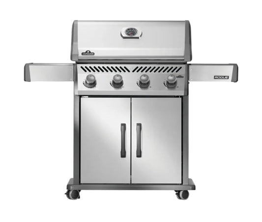 Napoleon Rogue 525 Propane Gas Grill, Stainless Steel, Durable 4-Burner Outdoor BBQ