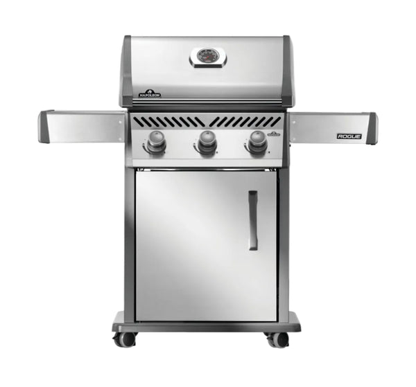 Napoleon Rogue 425 Natural Gas Grill, Stainless Steel, Durable 3-Burner Gas BBQ