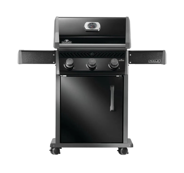 Napoleon Rogue 425 Natural Gas Grill, Black, Durable 3-Burner Outdoor BBQ