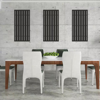 2 Ft. X 4 Ft. Boardwalk Black Polypropylene Decorative Screen Panel