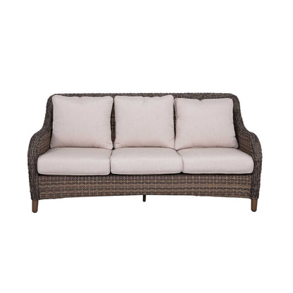 Mitchell 4-Piece Wicker Sofa Set with Swivel Rocking Chairs