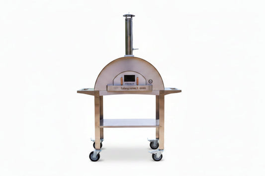 WPPO Karma 55 Commercial Wood‑Fired Oven – Premium 304 Stainless Steel Outdoor Oven with R3 Insulation & 5‑Pizza Capacity