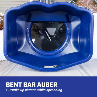 88800B Broadcast Spreader, Rock Salt, Ice Melt, Adjustable Baffles, 12" Tires, Enclosed Greased Gears, Cover, 100Lbs