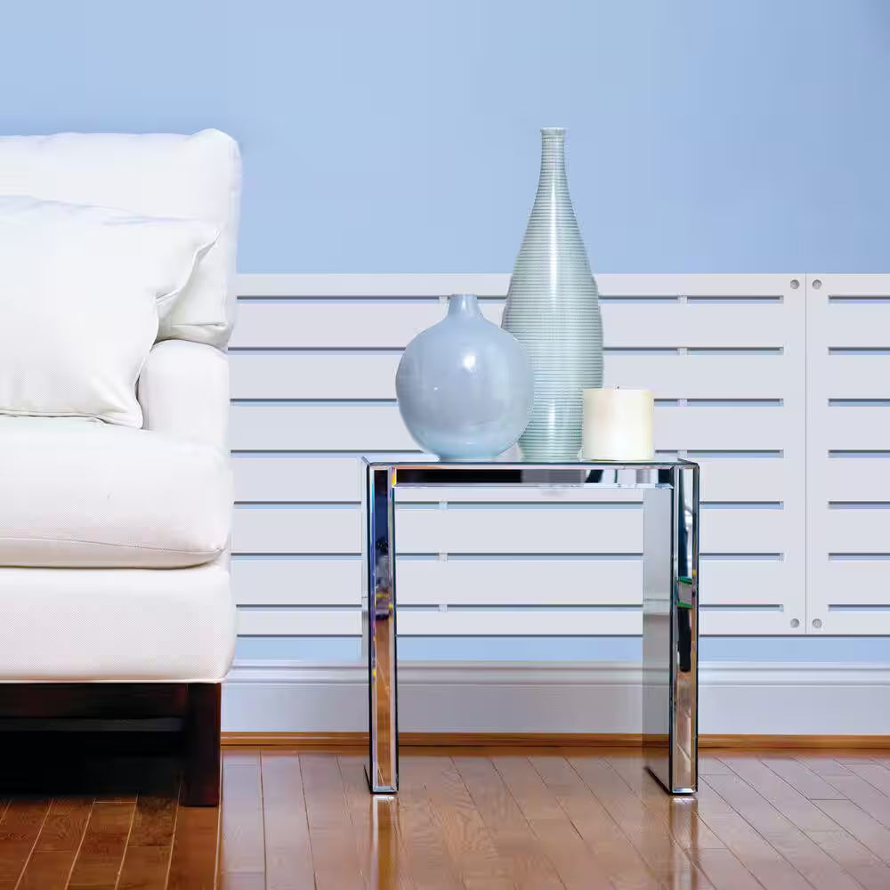 2 Ft. X 4 Ft. Boardwalk White Polypropylene Decorative Screen Panel