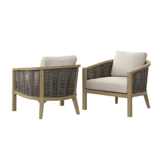 Parkside - Outdoor Conversation Chair (Set of 2) - Natural