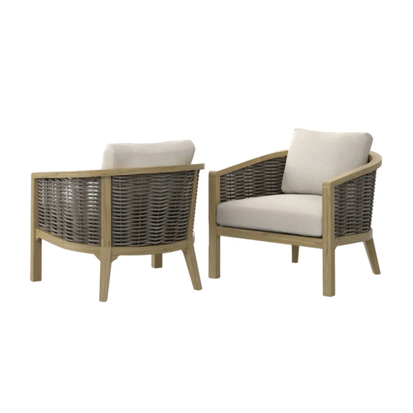 Parkside - Outdoor Conversation Chair (Set of 2) - Natural