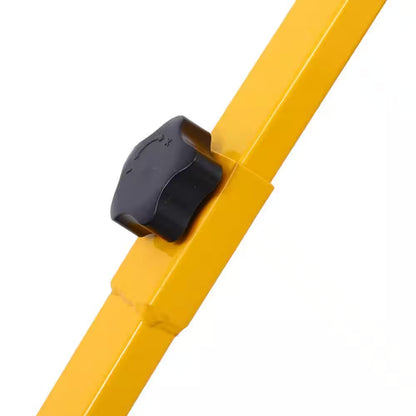 15 In. Steel Angle-Adjustable Handle Steel Heavy-Duty Snow Shovel Rolling Pusher with 29 In. Blade, 10 In. Wheels
