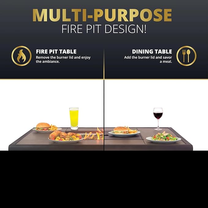 42" Outdoor Fire Pit Table for Patio