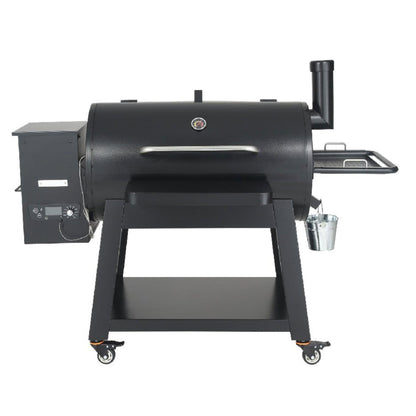 62" Heavy Duty Portable Wood Pellet BBQ Grill With Cart – Large Outdoor Smoker & Grill