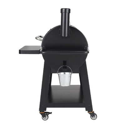 62" Heavy Duty Portable Wood Pellet BBQ Grill With Cart – Large Outdoor Smoker & Grill