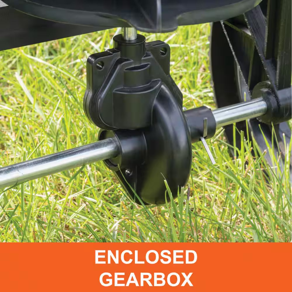50 Lbs. Capacity Side Deflector Push Broadcast Spreader for Seed, Fertilizer and Ice Melt
