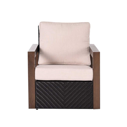 Delano 5-Piece Wicker Sectional Sofa Set