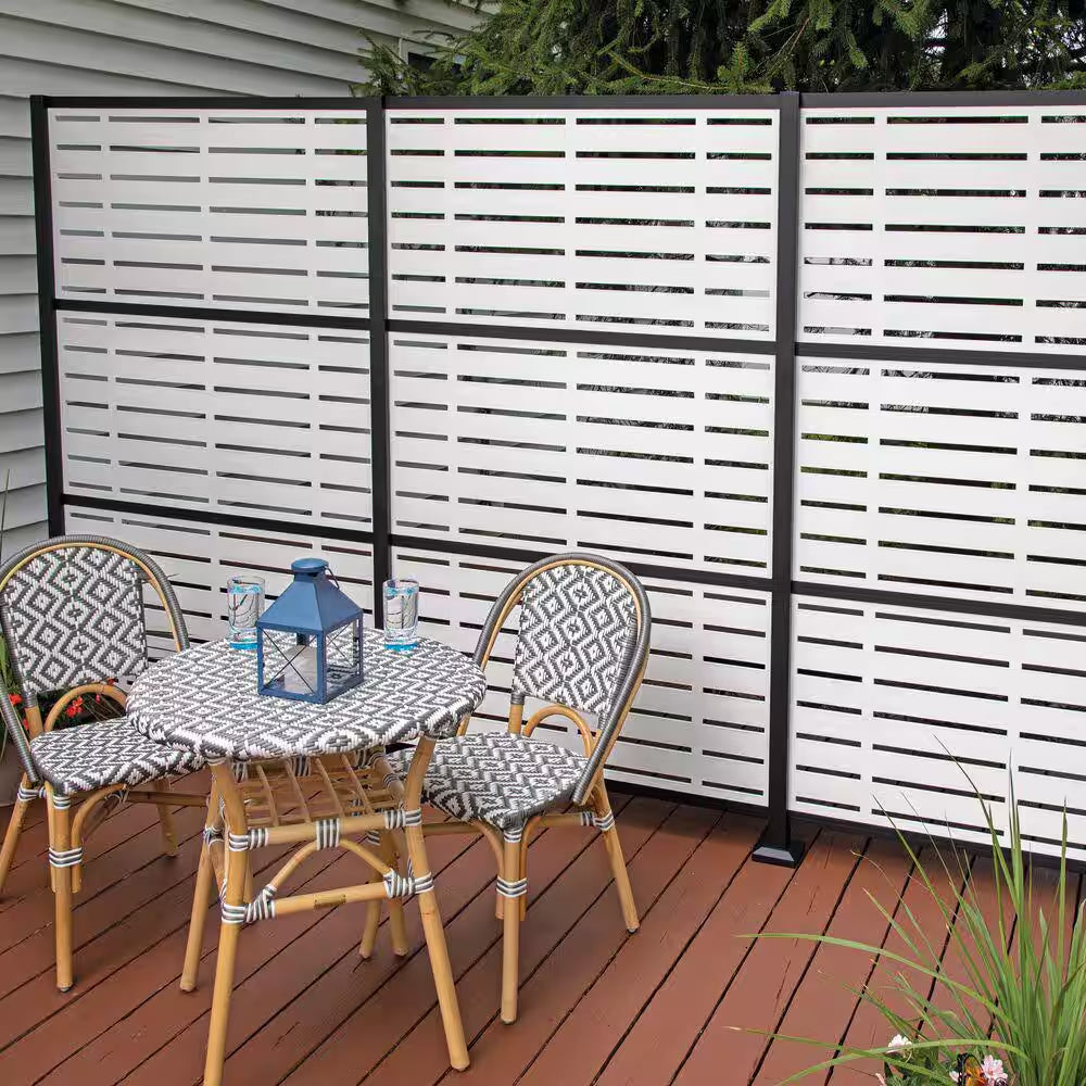 2 Ft. X 4 Ft. Boardwalk White Polypropylene Decorative Screen Panel
