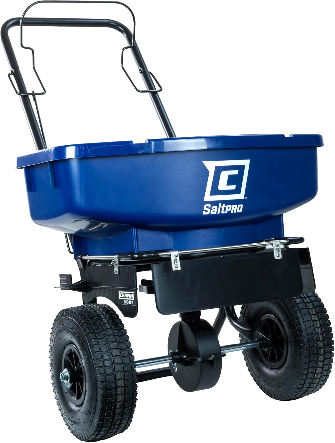 88000A Saltpro 80 Lb Salt Spreader, Walk-Behind, Ice Melt, 10" Tires