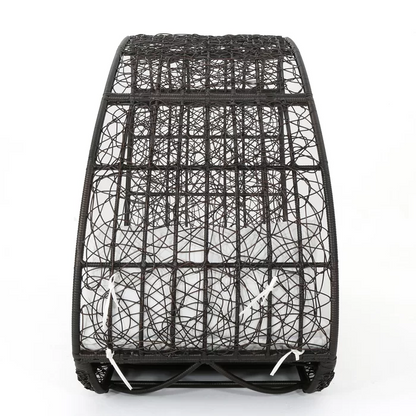 Lavina 91.25'' Wicker Outdoor Patio Canopy Daybed
