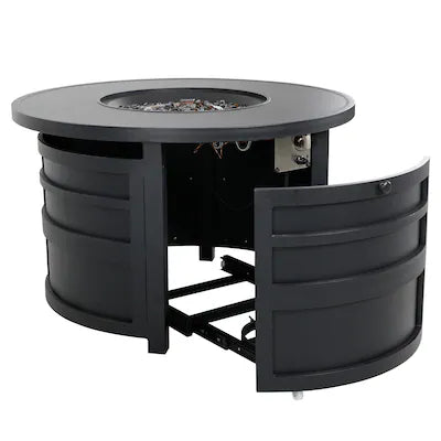 Darcy Aluminum Round Firepit Table