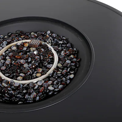 Darcy Aluminum Round Firepit Table