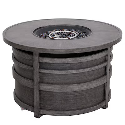 Darcy Aluminum Round Firepit Table