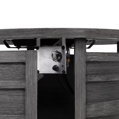 Darcy Aluminum Round Firepit Table