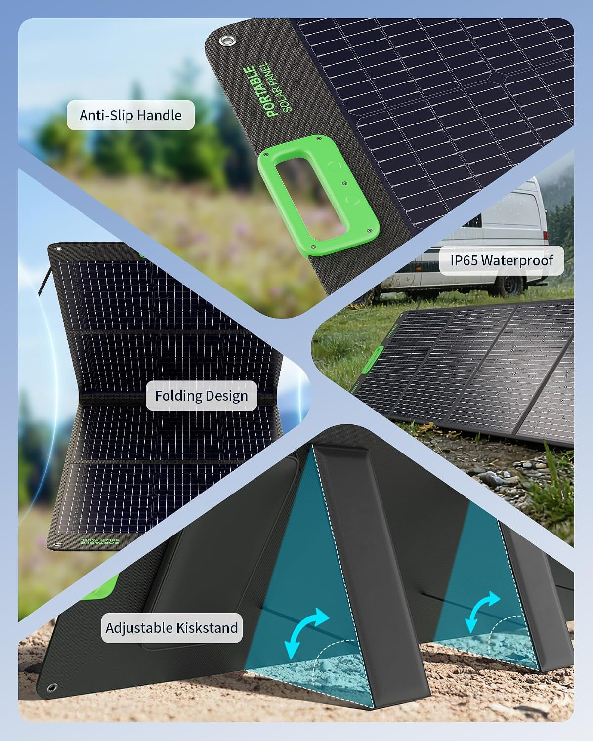 2400W Portable Power Station with 200W Solar Panel (Ship Separately)