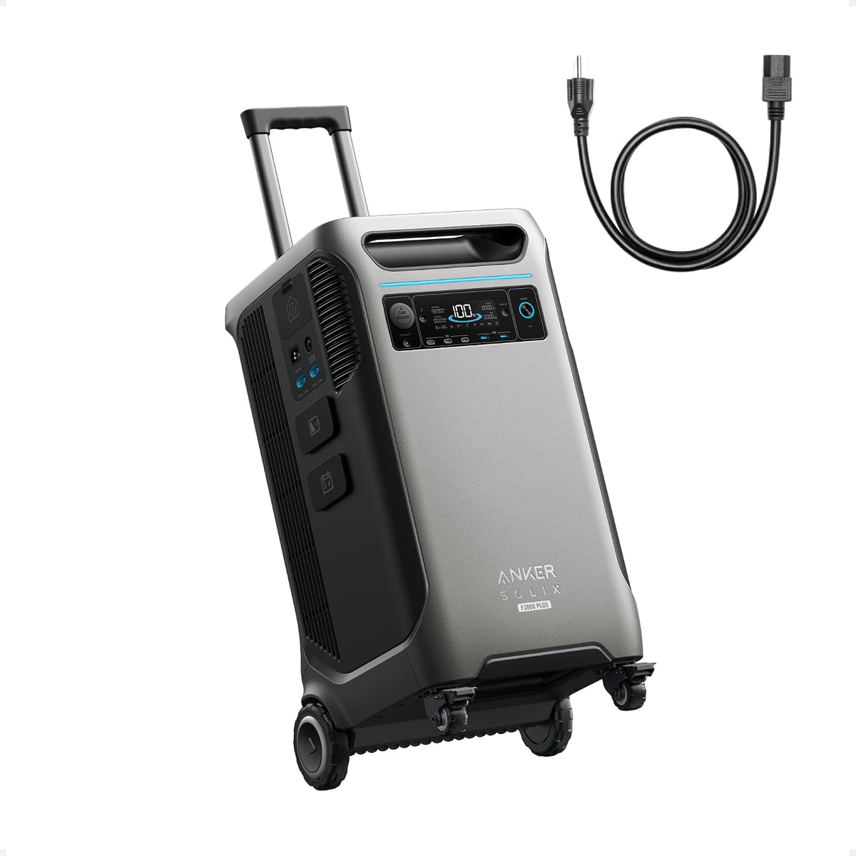 SOLIX F3800 plus Portable Power Station, 3,840Wh, 3,200W Solar Input
