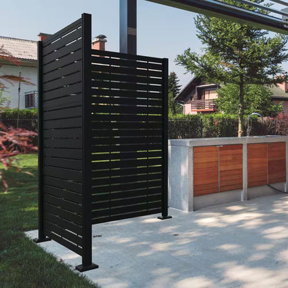 Matte Black Aluminum Decorative Screen Panel Frame Kit